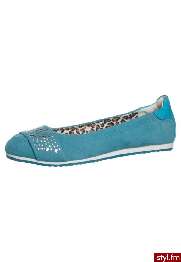 Anna Field Baleriny niebieski (6QX1-S0728) - Balerinki Buty Moda