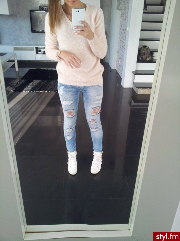 Jeansy Spodnie Moda