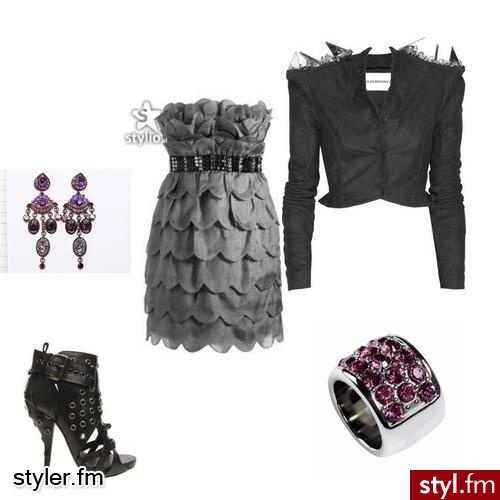 odcień siwego z dodatkiem fioletu - Styler