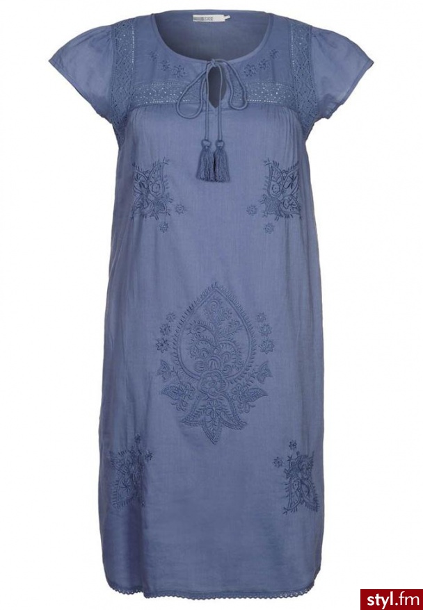 Pier One Sukienka letnia niebieski - Pozostałe Sukienki Moda