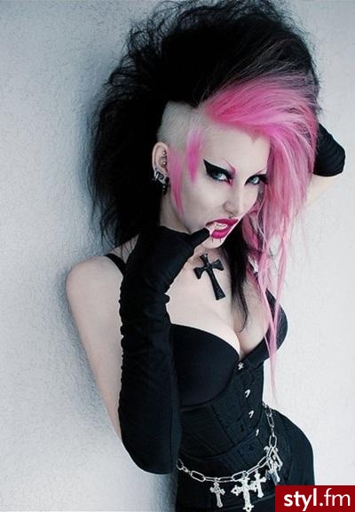 Kolorowe Punk Rock Alternatywne Średnie Fryzury