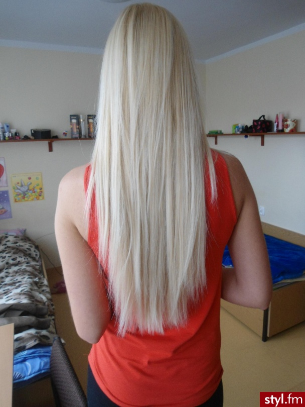 Blond Rozpuszczone Proste Na co dzień Długie Fryzury
