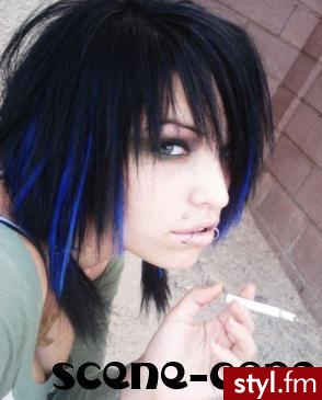 EMO Alternatywne Średnie Fryzury