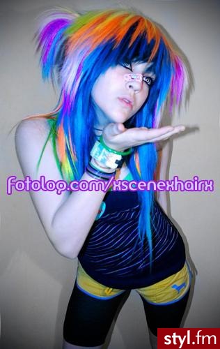 EMO Alternatywne Średnie Fryzury