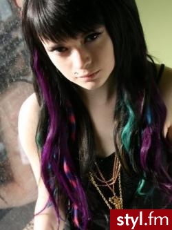 EMO Alternatywne Średnie Fryzury