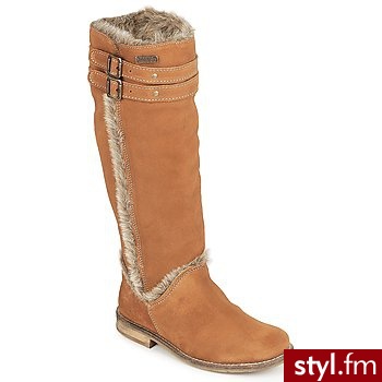 Le Temps des Cerises BUTY SWANN COGNAC - Kozaki Buty Moda