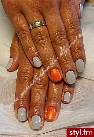 manicure hybrydowy - Kwadratowe Żelami Naturalne Paznokcie