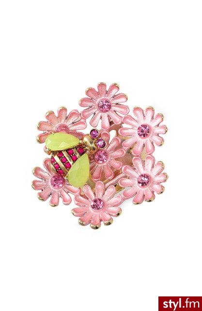 bardzo wiosenny pierścionek Betsey - 40$ - Pozostałe Dodatki Moda