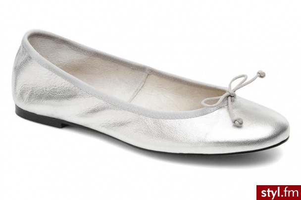 Georgia Rose Balerinki Fancine by (Srebrny) - Balerinki Buty Moda