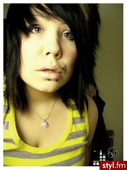 EMO Alternatywne Średnie Fryzury