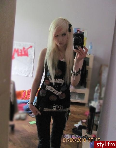 EMO Alternatywne Średnie Fryzury
