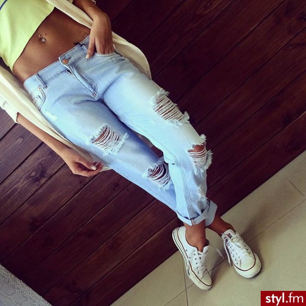 Jeansy Spodnie Moda