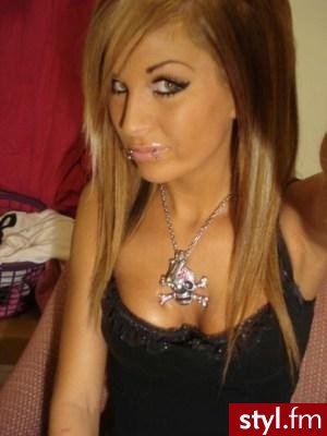 Blond EMO Alternatywne Średnie Fryzury