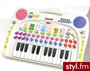 Simba Keyboard Interaktywne Pianinko Organki Zwierzęta 6833600 - Dziecko