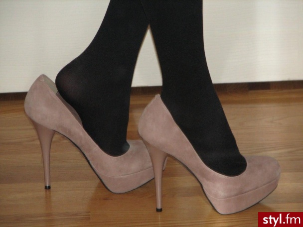 Suede Round Toe Platform Pumps. Suede Round Toe Platform Pumps - Pozostałe Buty Moda