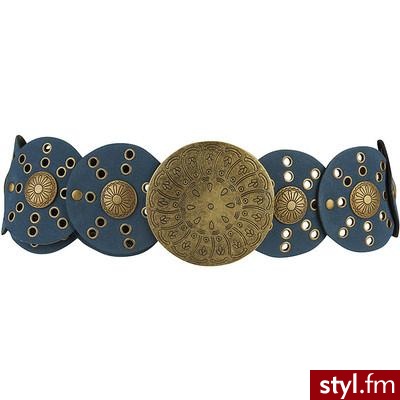 Wide Medallion Grommet Belt - Forever21 - Polyvore. Pobrano ze strony: http://www.polyvore.com/wide_medallion_grommet_belt/thing?id=6802805 - Pozostałe Dodatki Moda