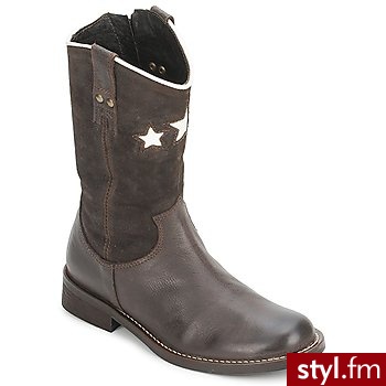 Hip Buty Dziecko  Iderne Brown - Kozaki Buty Moda