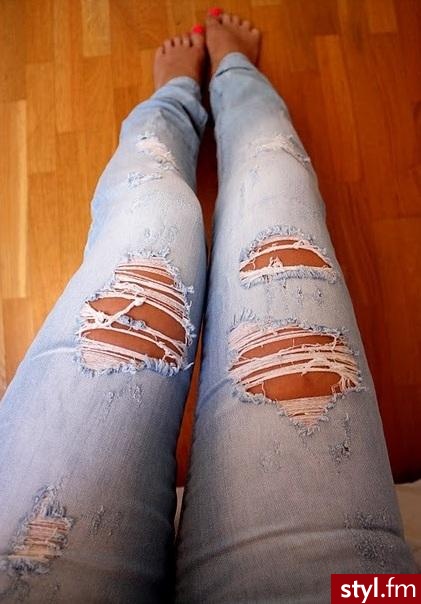 Jeansy Spodnie Moda