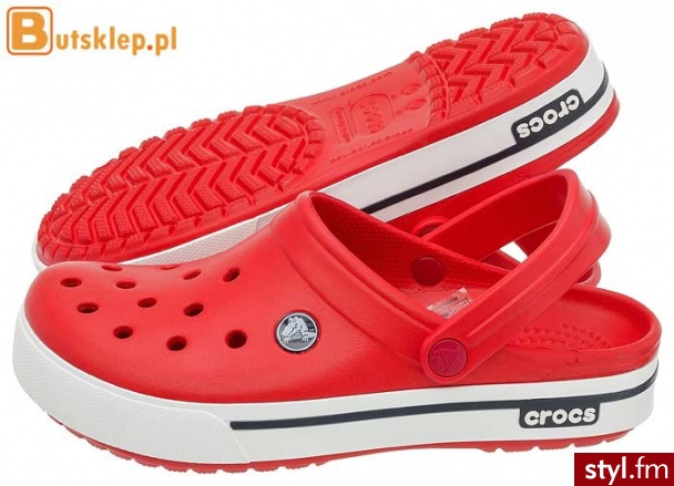 CROCS BUTY CROCBAND 2.5 RED / NAVY (12836) - Klapki Buty Moda