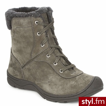 Keen BUTY CRESTED BUTTLE MID CzARNY / OLIWKA - Kozaki Buty Moda