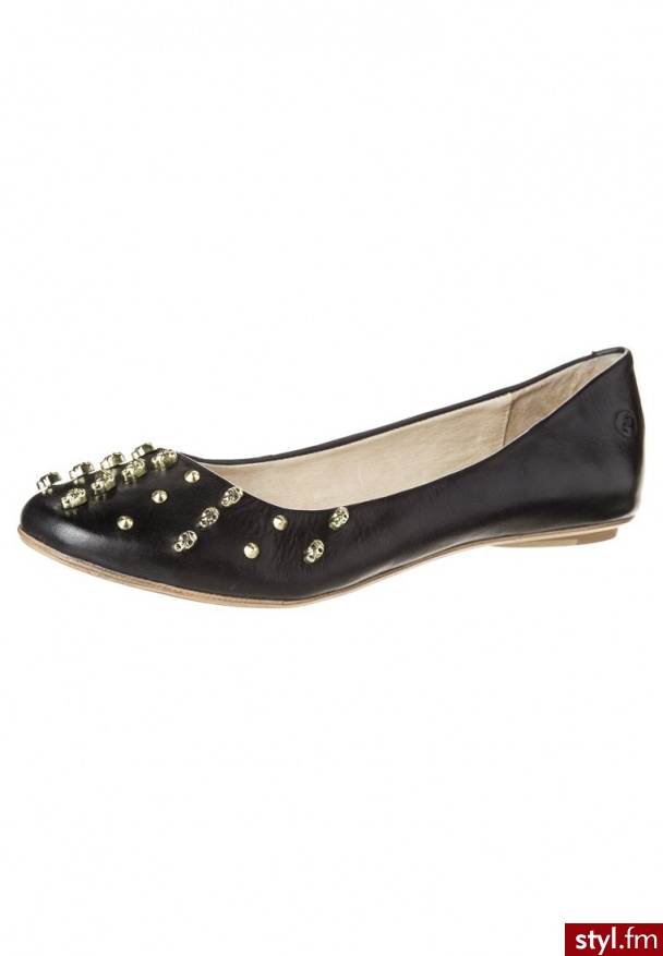 Bronx Baleriny czarny 65016-z - Balerinki Buty Moda