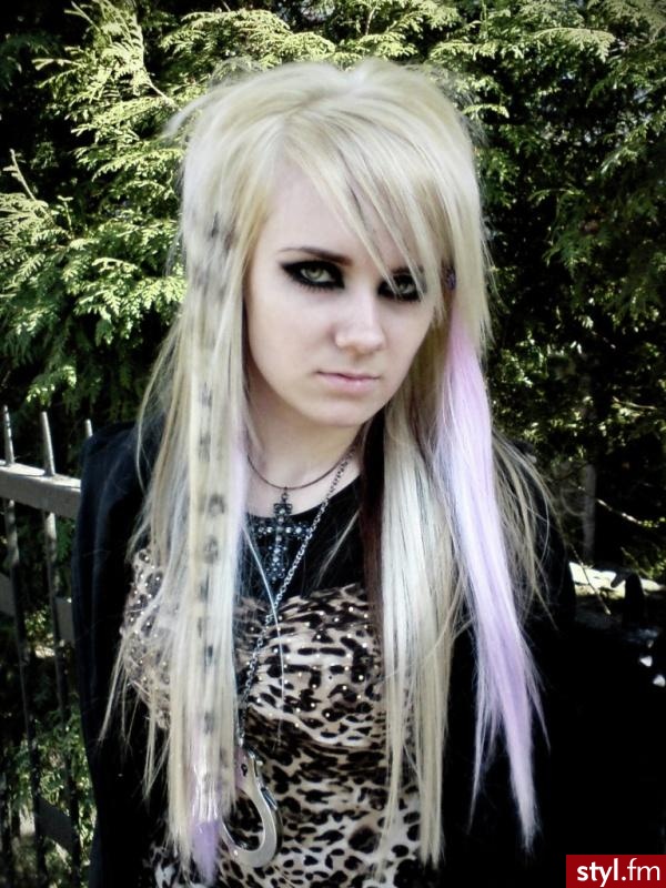 EMO Alternatywne Średnie Fryzury