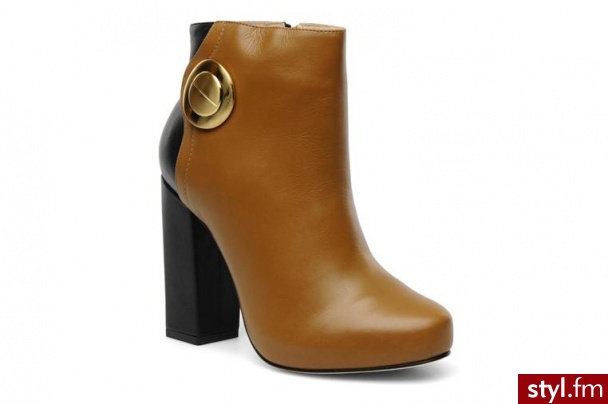 Kat Maconie PÓŁBUTY I BOTKI HAZEL BY KAT MACONIE (Beżowy) - Botki Buty Moda
