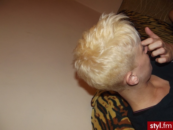Blond Irokez damski Proste z grzywką Na co dzień Krótkie Fryzury