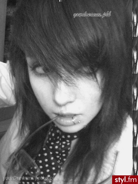 EMO Alternatywne Średnie Fryzury