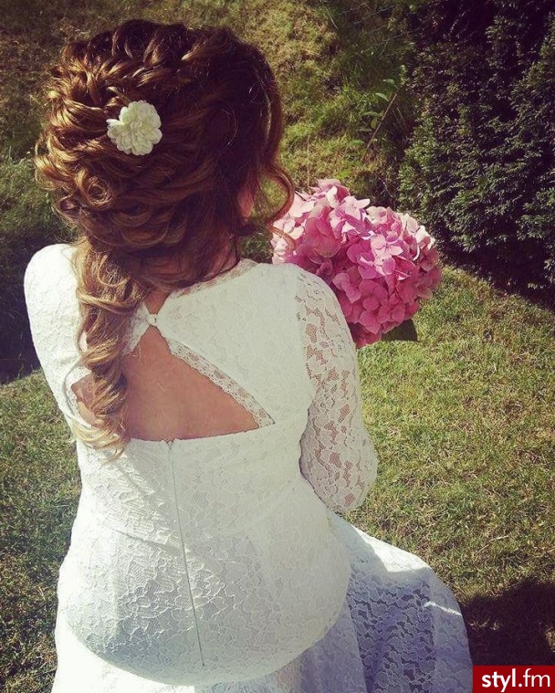 Blond Upięcie Kręcone Ślubne Długie Fryzury