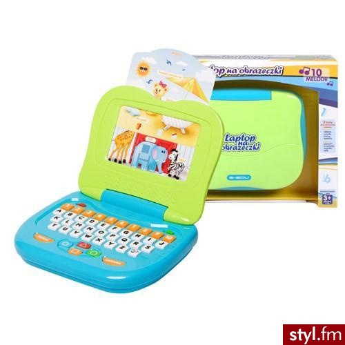 E-Edu Edukacyjny Laptop Na Obrazeczki 8077 - Dziecko