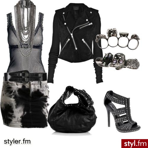 rockowo. Black Tre gran/Schwarzer Demi-Rock.Monsoon Accesorize Set\\\'s Wests,Givenchy Necklaces Reals,Kurtka0We\\\'re obsessed!-in style- Balmain. - Styler