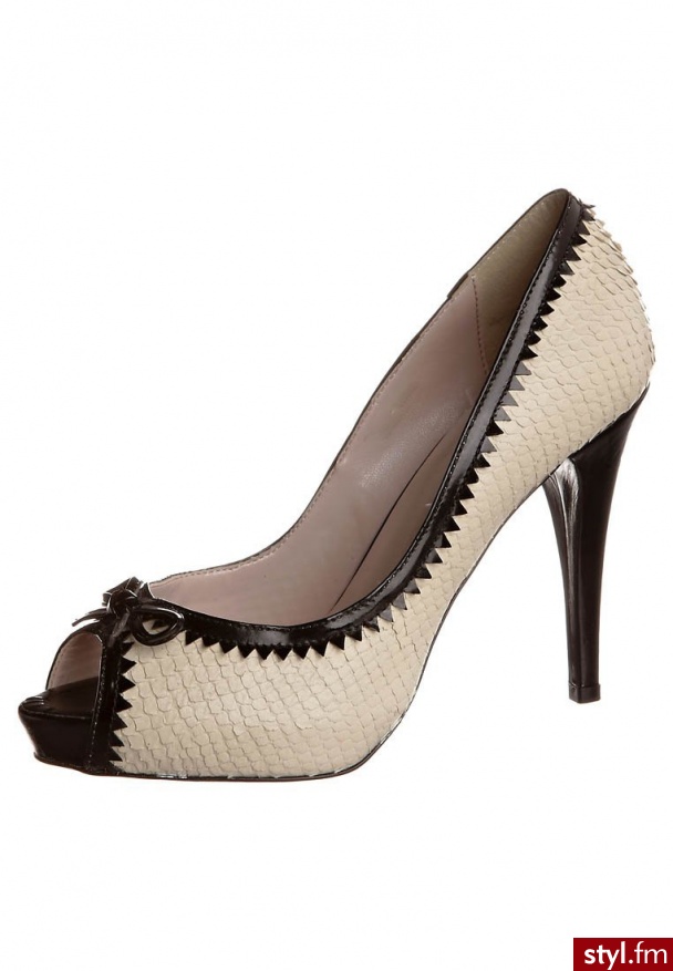 Mai Piu Senza Peeptoe biały - Szpilki Buty Moda