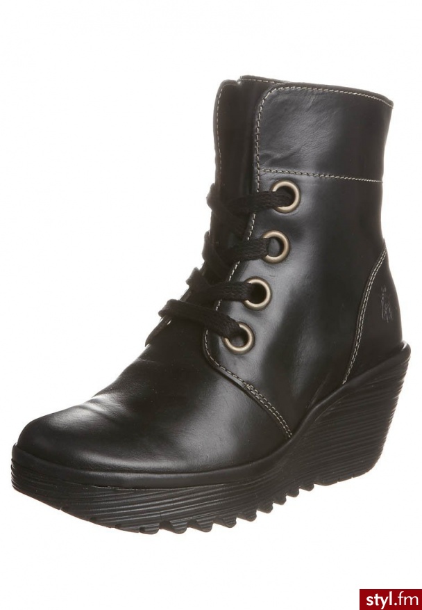 Fly London YEL Botki i Ankle Boots czarny - Botki Buty Moda