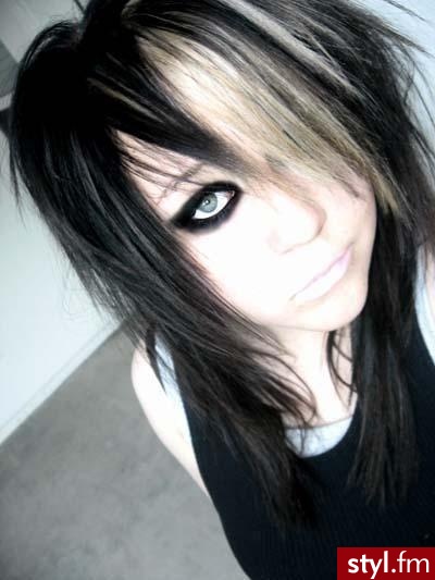 EMO Alternatywne Średnie Fryzury