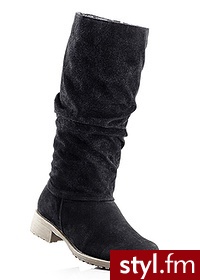 Bonprix Kozaki czarny 946751_18408 - Kozaki Buty Moda
