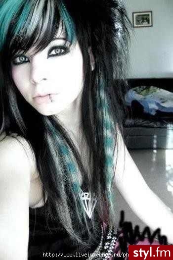 EMO Alternatywne Średnie Fryzury