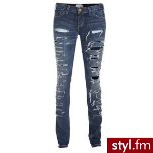 Current/Elliott Jeans Skinny Shredded - Polyvore. Pobrano ze strony: http://www.polyvore.com/current_elliott_jeans_skinny_shredded/thing?id=9437629 - Pozostałe Ciuchy Moda