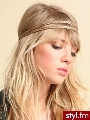 boho - Blond Rozpuszczone Proste Na co dzień Średnie Fryzury