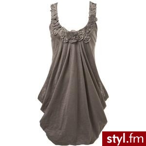 Grey Corsage Trim Day Dress - Polyvore. Pobrano ze strony: http://www.polyvore.com/grey_corsage_trim_day_dress/thing?id=13411191 - Pozostałe Ciuchy Moda