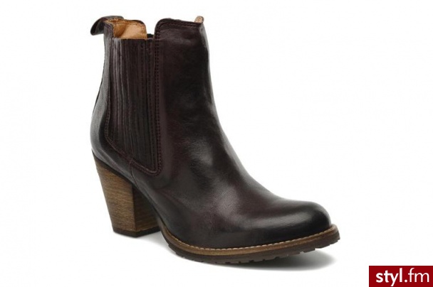 Marc O’Polo PÓŁBUTY I BOTKI JOSELINE BY MARC O’POLO (Fioletowy) - Botki Buty Moda