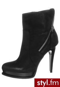 Mai Piu Senza Botki na platformie czarny (274258) - Koturny Buty Moda