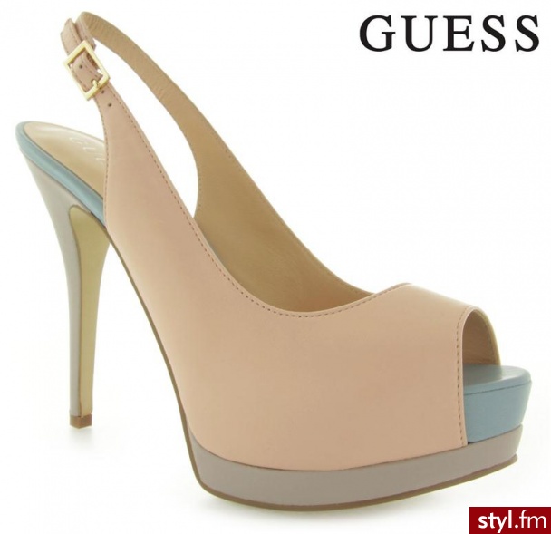 Guess PINNA SLING BACK LEATHER PROSE - Czółenka Buty Moda