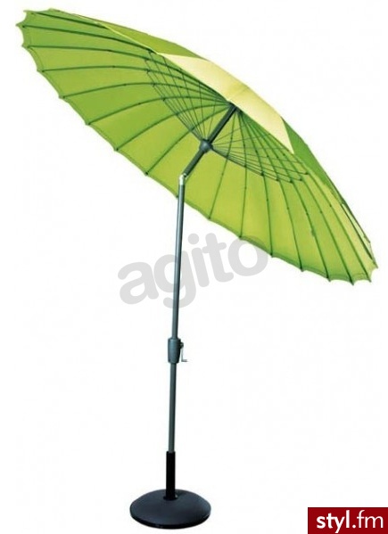 Bazkar Parasol Geischa 2,5M Platyna/Oliwka Alu-Poliester (AC83122) - Parasole Dodatki Moda