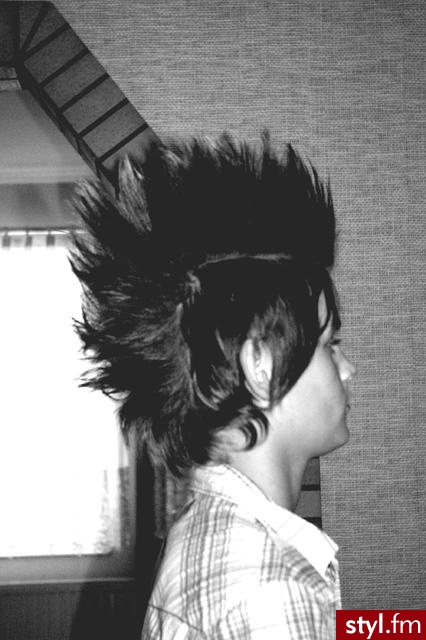 A to Nudziło Mi Się i Zrobiłem Sobie Fotę.. :) - Punk Rock Alternatywne Średnie Fryzury