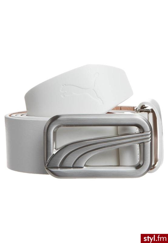 Puma Golf Pasek biały - Paski Dodatki Moda
