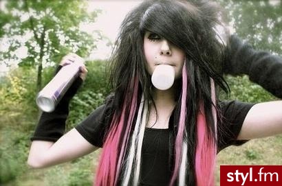 EMO Alternatywne Średnie Fryzury
