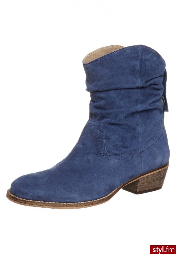 SPM MITRA Botki kowbojki i motocyklowe niebieski KA 5311968 - Botki Buty Moda