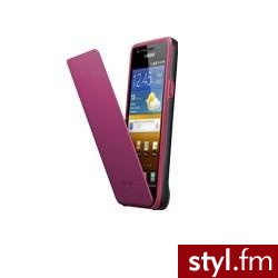 SAMSUNG ETUI   FLIP CASE   DO GALAXY S II RÓŻOWO-CZARNE (EF-C1A2BPEC) - Portfele i etui Dodatki Moda