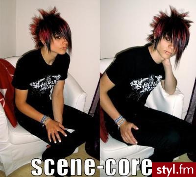 EMO Alternatywne Średnie Fryzury